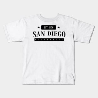 San Diego Est. 1850 Standard Black Kids T-Shirt